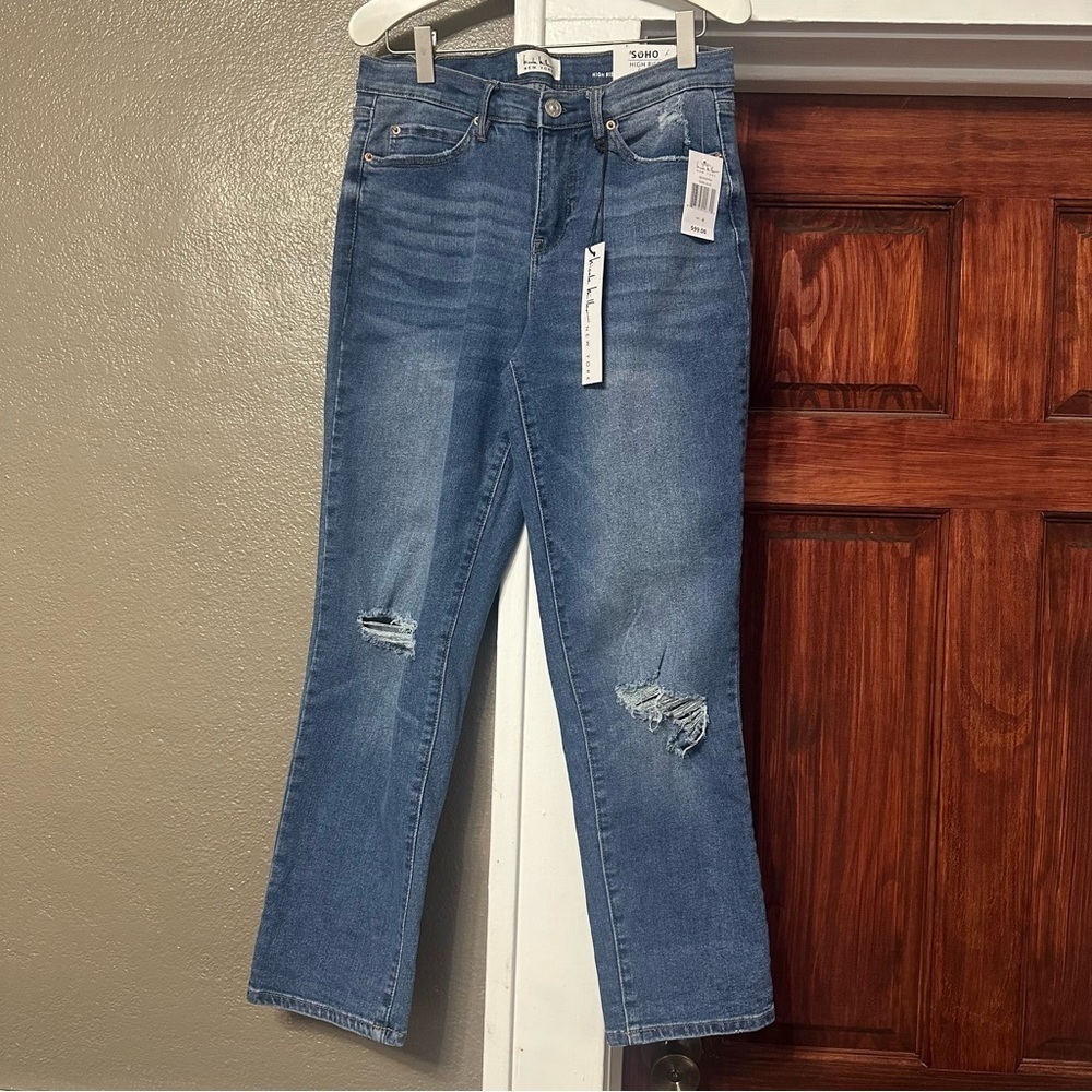 Nicole Miller Blue Jeans High Rise Slim Straight “Soho” NWT Size 4 Women’s